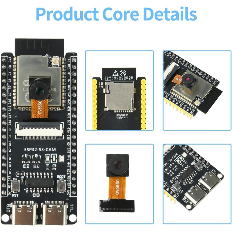 ESP32-S3-CAM Board With OV3660 - огляд і ціна Esp32 Wifi Bluetooth Module