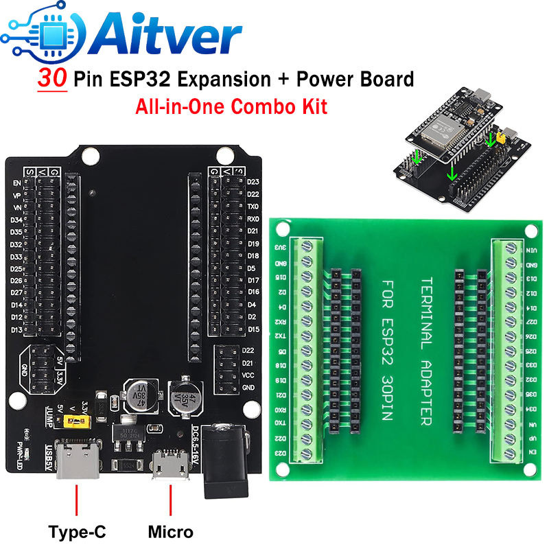 ESP32 30PIN Expansion Board +  - огляд і ціна Esp32 Uart Module