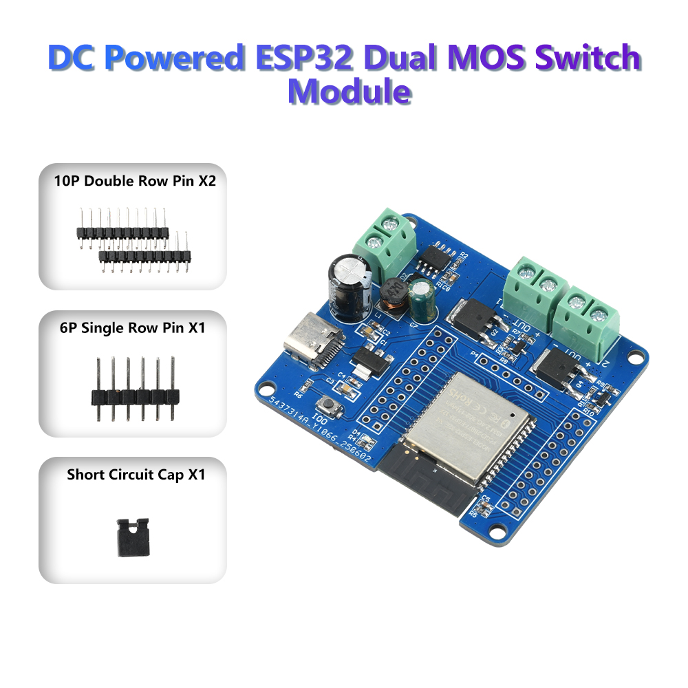 DC 5-60V ESP32 2/4-Way MOS Swi - огляд і ціна Esp32 Uart Module