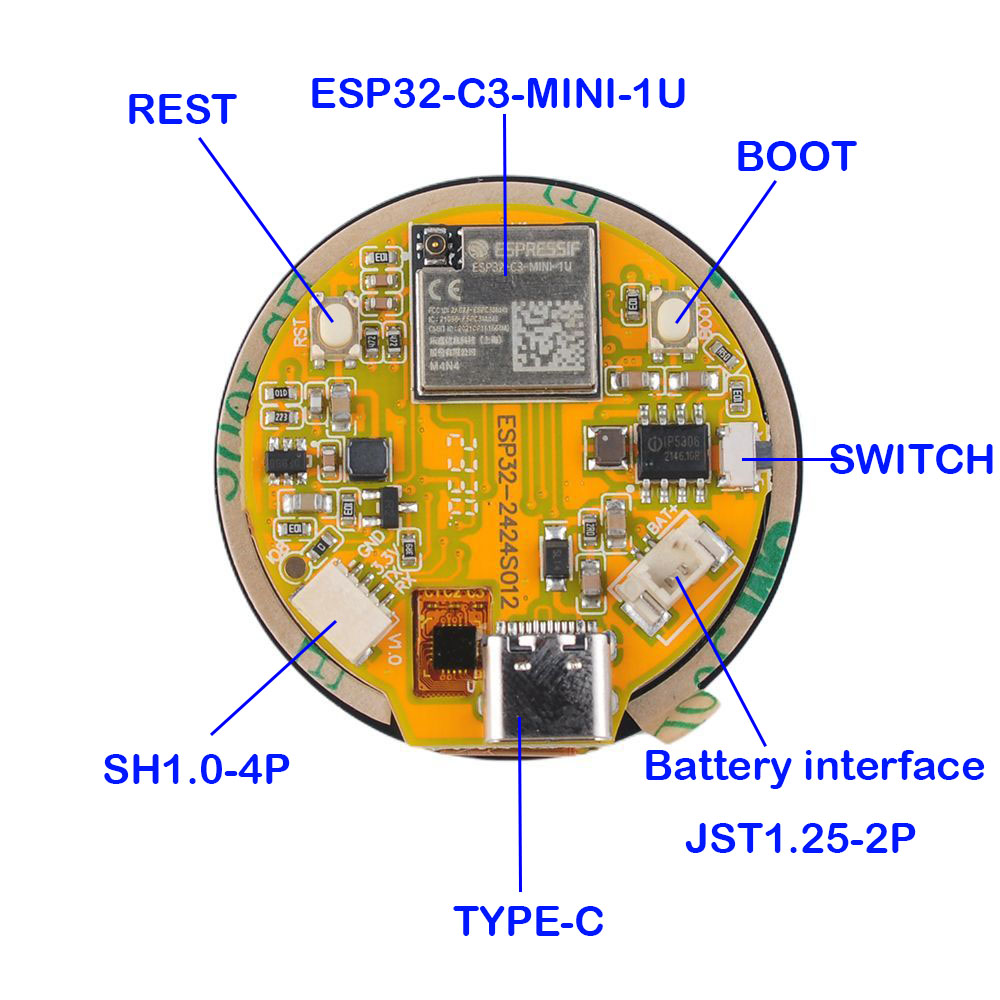 ESP32 Display 1.28 inch ESP32- - огляд і ціна Esp32 Wifi Bluetooth Module
