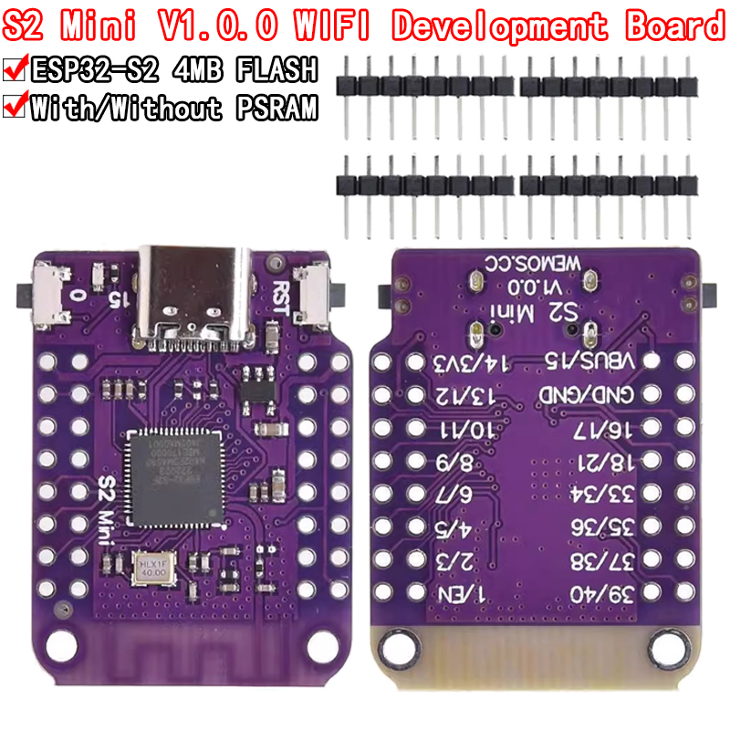 ESP32 S2 Mini V1.0.0 - LOLIN W - огляд і ціна Esp32 S2