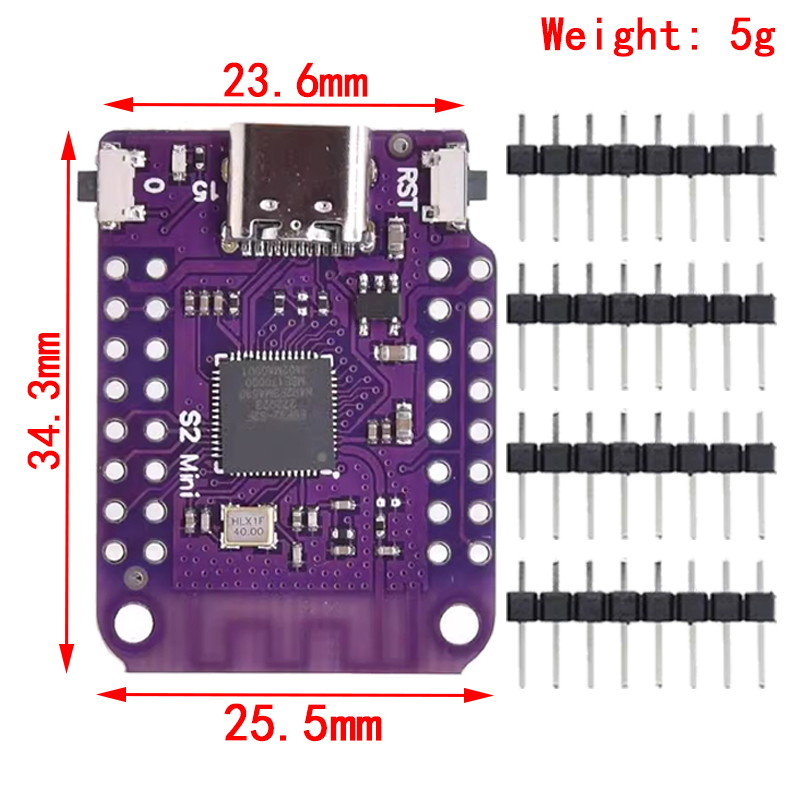 ESP32 S2 Mini V1.0.0 - LOLIN W - огляд і ціна Esp32 S2