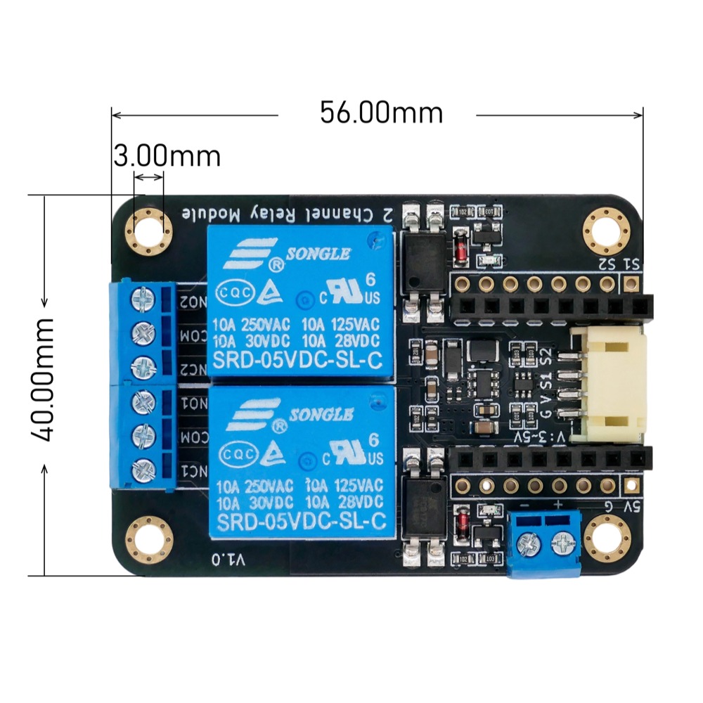 2CH Relay Module Input5V Activ - огляд і ціна Esp32 Uart Module