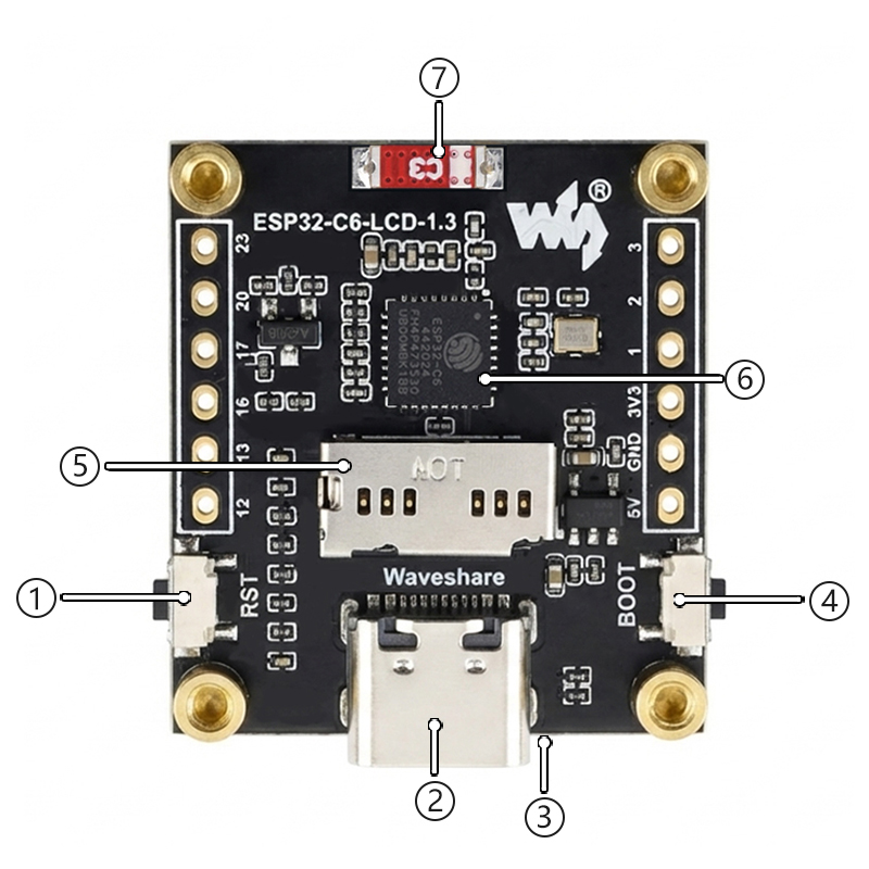 ESP32-C6 LCD Development Board - огляд і ціна Esp32 C6