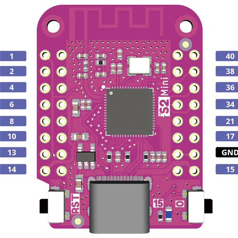 AAAEL-5PCS S2 Mini V1.0.0 ESP3 - огляд і ціна Esp32 S2