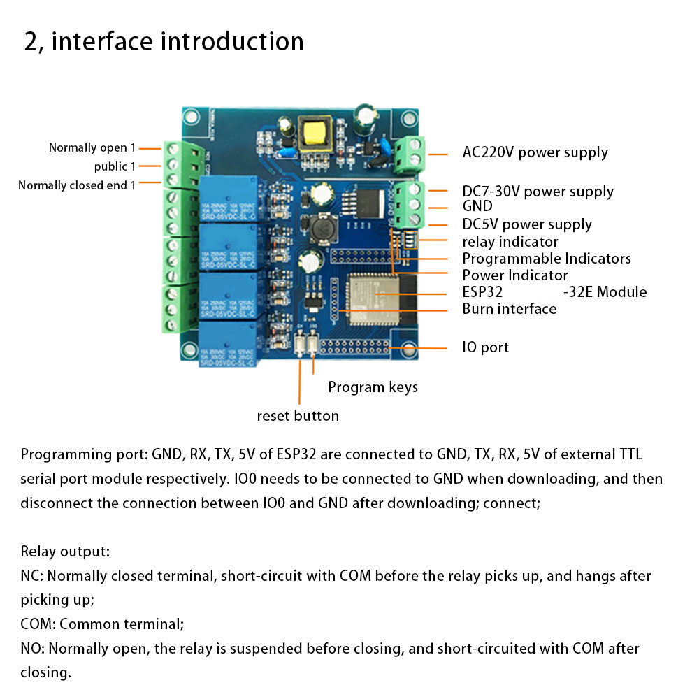 ESP32 Relay Development Board  - огляд і ціна Esp32 Uart Module