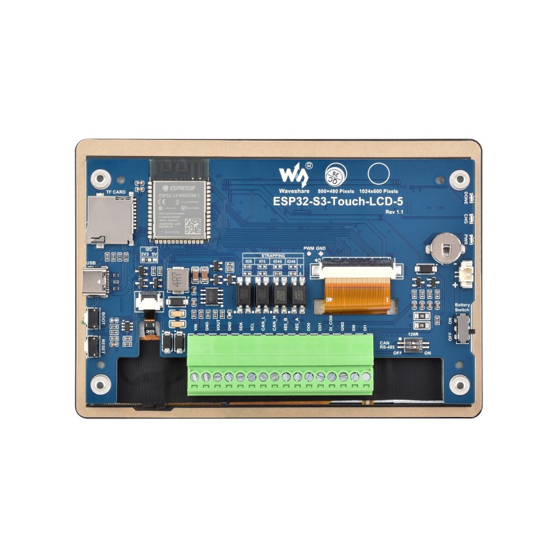 Waveshare ESP32-S3-Touch-LCD-5 - огляд і ціна Esp32 S3