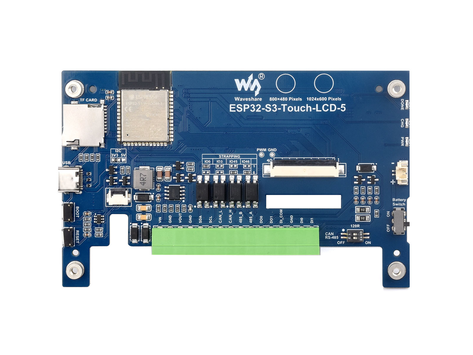 Waveshare ESP32-S3 5inch Capac - огляд і ціна Esp32 S3