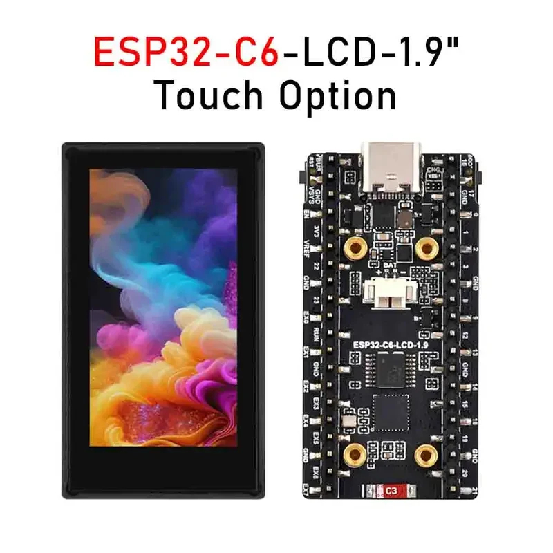 ESP32-C6 1.9-Inch LCD Screen D - огляд і ціна Esp32 C6