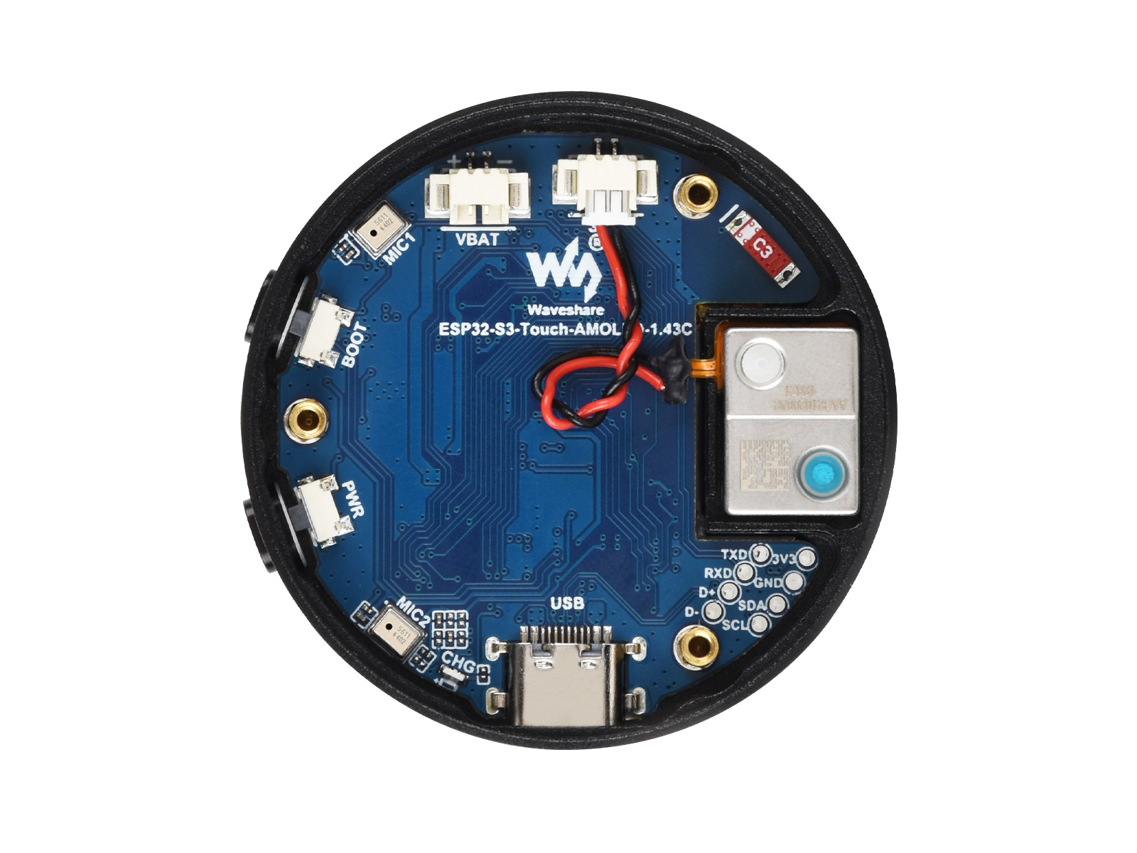 WaveshareESP32-S3 1.43inch AMO - огляд і ціна Esp32 S3