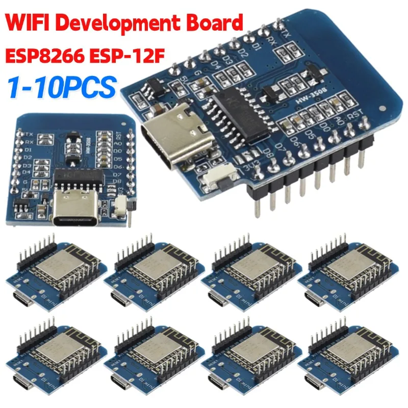 1-10PCS ESP8266 ESP-12F D1 Min - огляд і ціна Esp8266